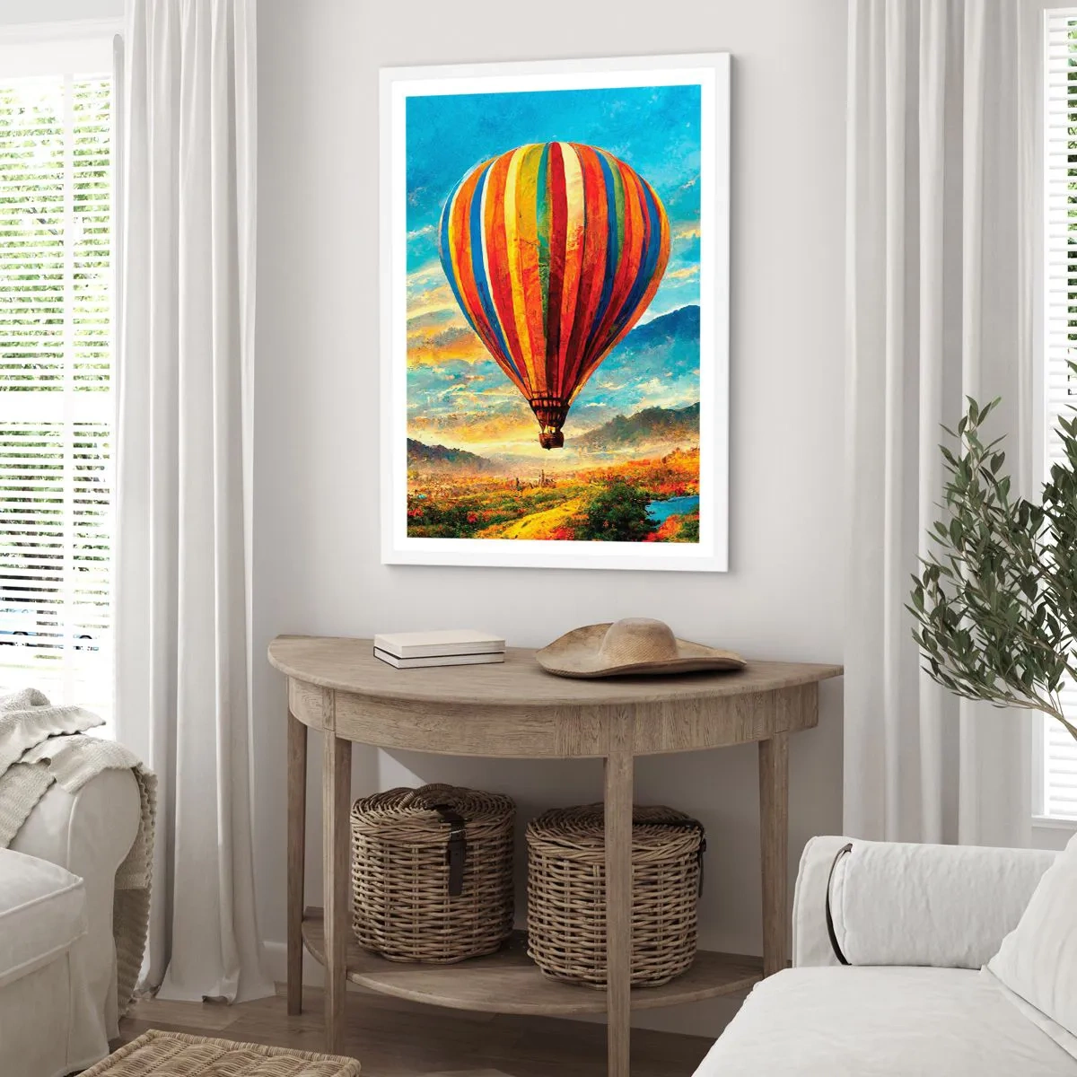 Affisch i vit ram - I tystnad ser man mer - 30x40 cm