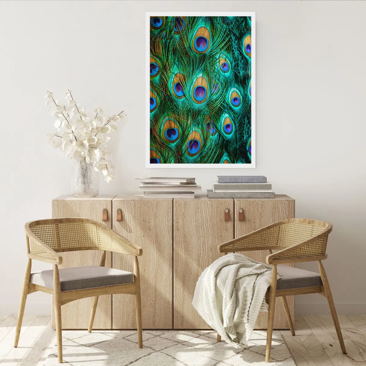 Affisch - Påfågels blick - 40x50 cm