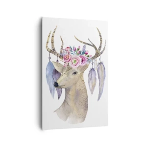 Canvastavla - Bild på duk - Själguide - delikat, oskyldig - 80x120 cm