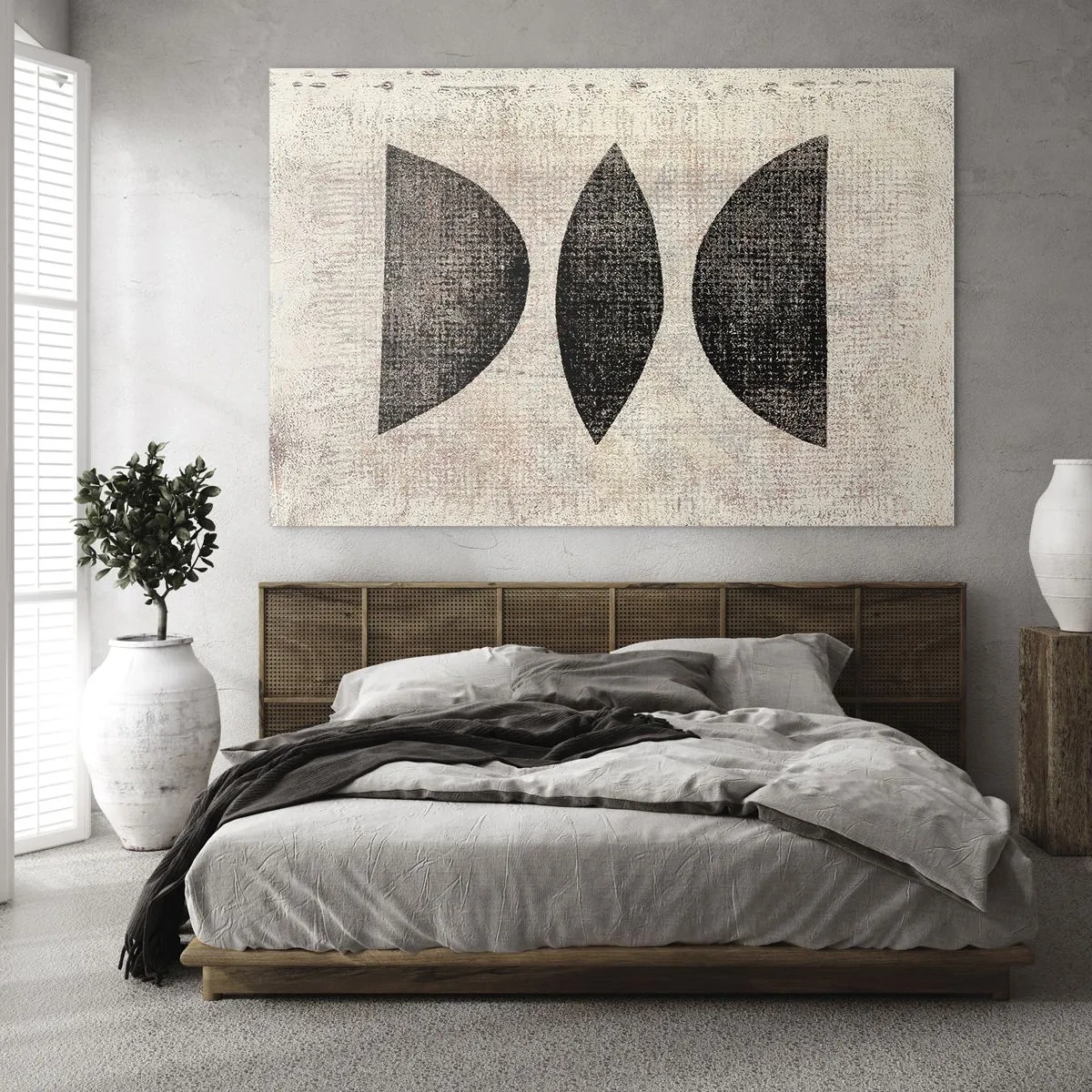 Glastavla - Bild på glas - Etnisk abstraktion - 120x80 cm