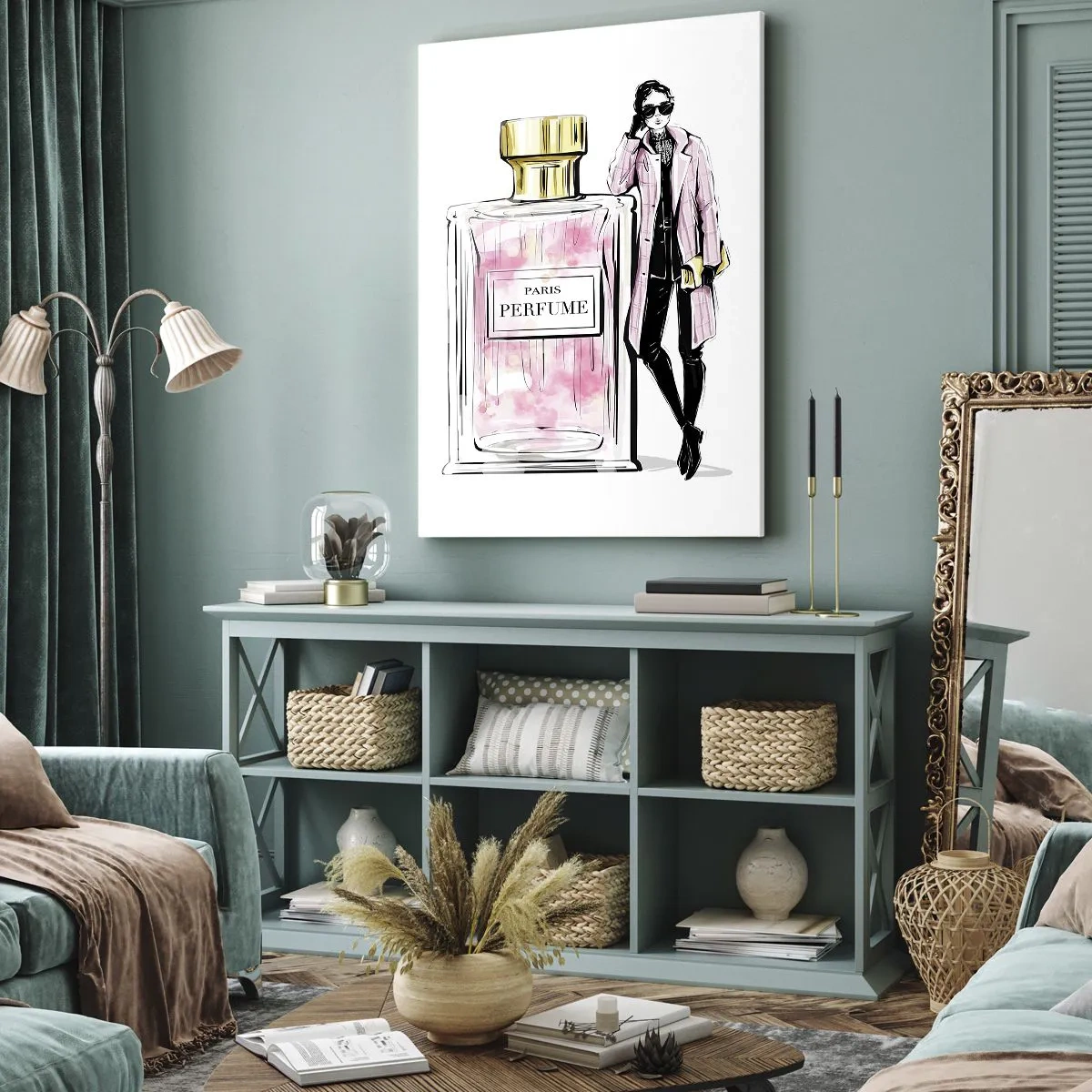 Canvastavla - Bild på duk - Paris-sensualitet - 80x120 cm