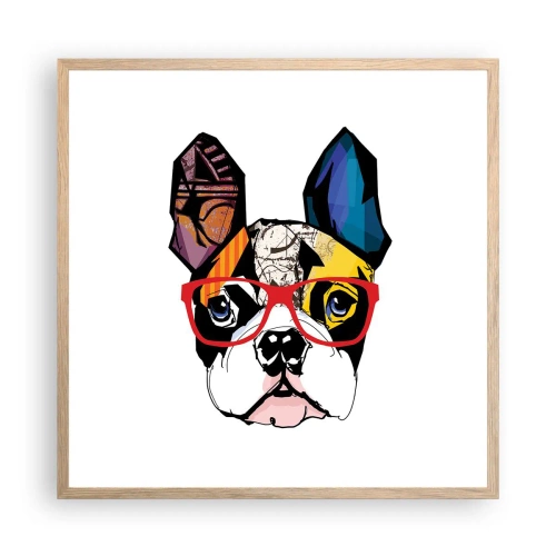 Affisch i ram av ljusek - Intellektuell - 60x60 cm