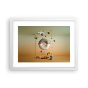 Affisch i vit ram - Vad som helst kan hända - 40x30 cm