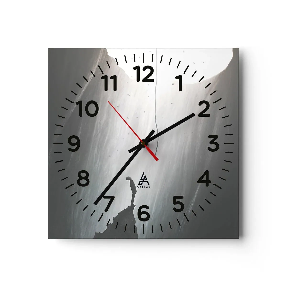 Väggklocka - Klocka på glas - Det finns alltid en väg ut - 30x30 cm