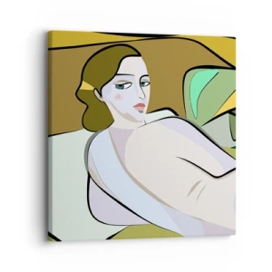 Canvastavla - Bild på duk - Intim porträtt - 30x30 cm