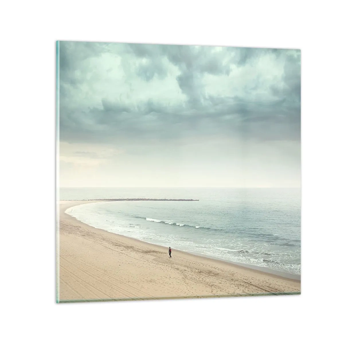 Glastavla - Bild på glas - På jakt efter frid - 60x60 cm