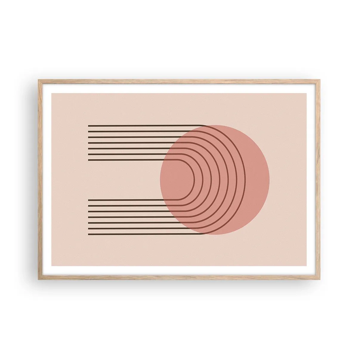 Affisch i ram av ljusek - Ostoppad attraktionskraft - 100x70 cm