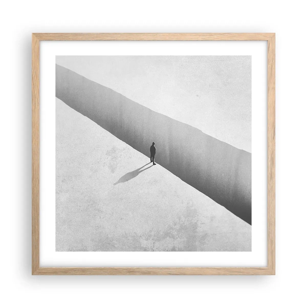 Affisch i ram av ljusek - Tydligt mål - 50x50 cm