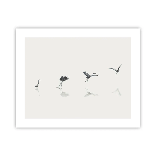 Affisch - Fyra enkla steg - 50x40 cm