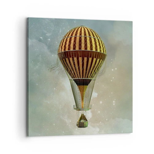 Canvastavla - Bild på duk - Banbrytande flygningar - 60x60 cm