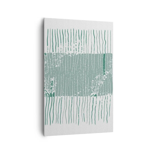 Canvastavla - Bild på duk - Marin abstraktion - 80x120 cm