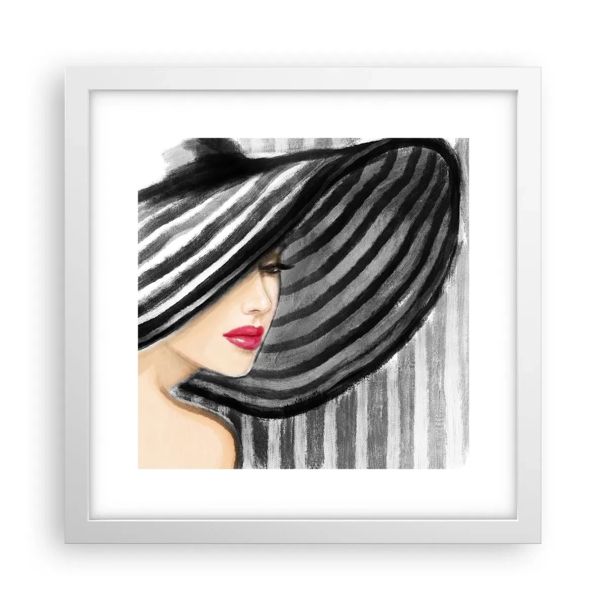 Affisch i vit ram - Var hittar jag dig? - 30x30 cm