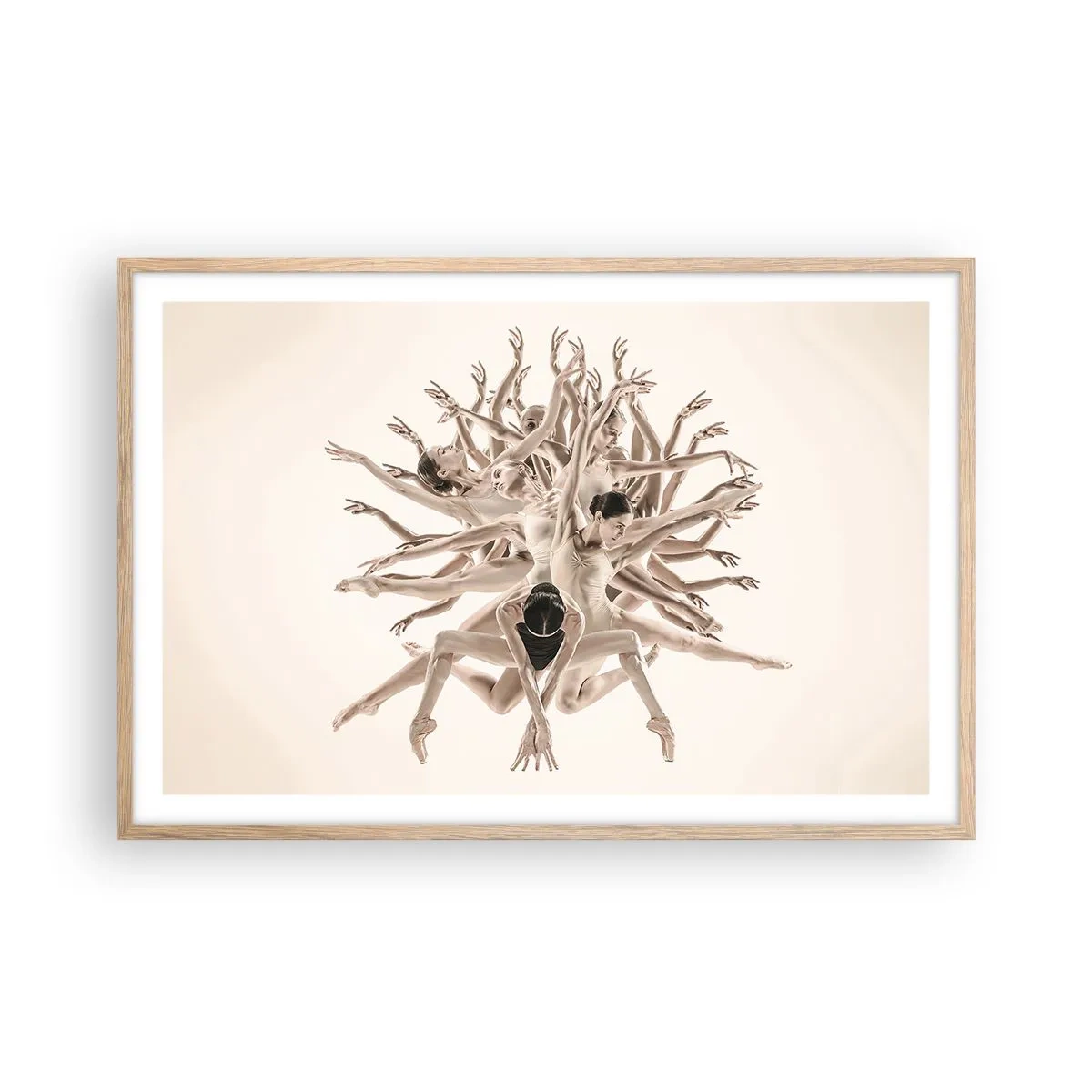 Affisch i ram av ljusek - Blommar i dansen - 91x61 cm