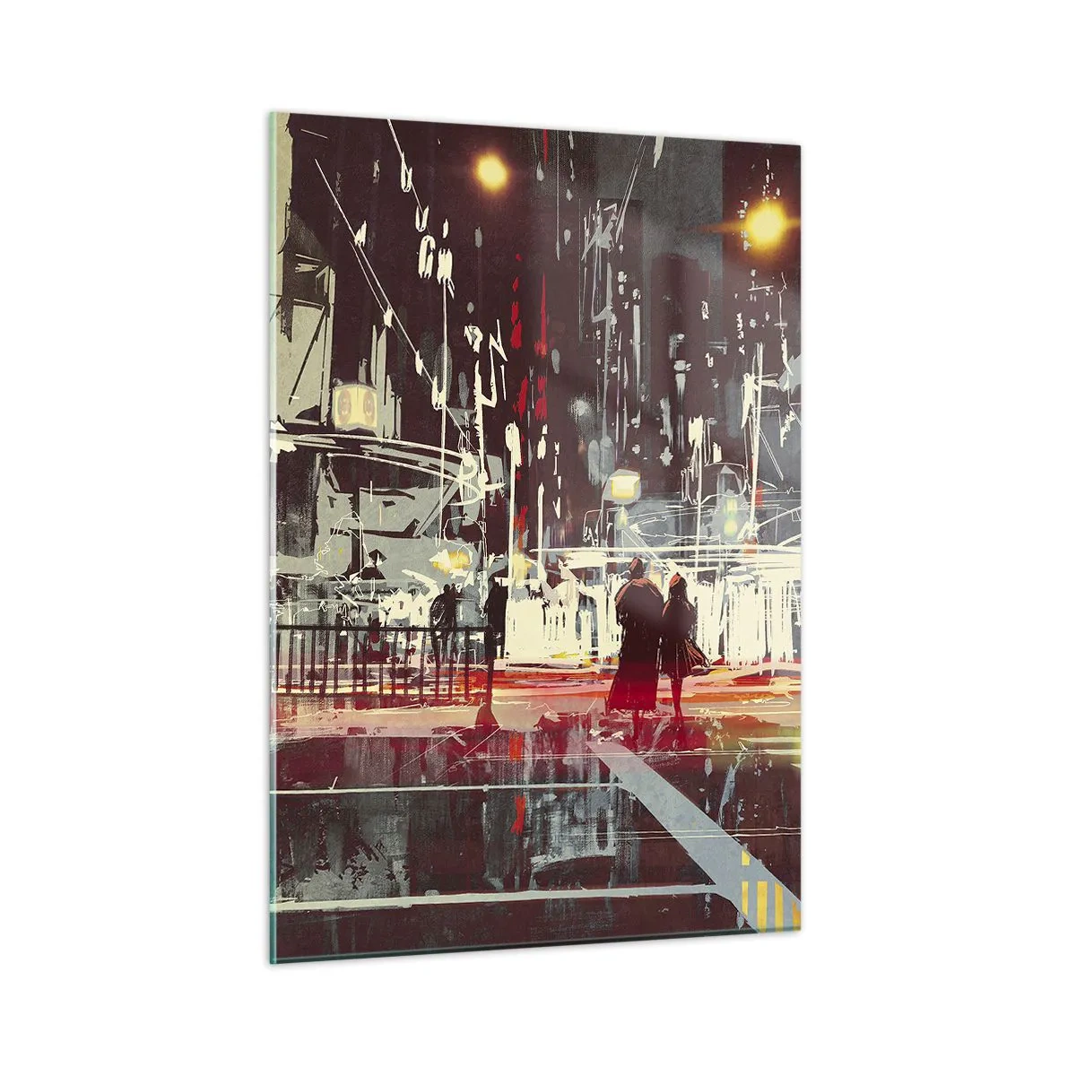 Glastavla - Bild på glas - Storstads passage - 50x70 cm