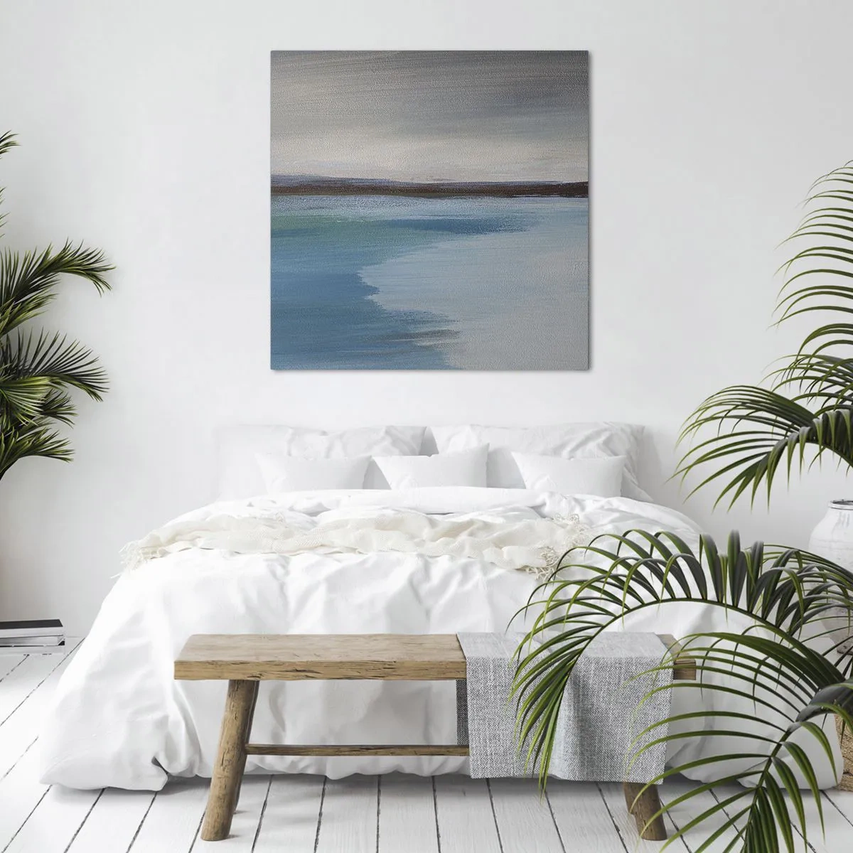 Canvastavla - Bild på duk - Horisontellt landskap - 60x60 cm