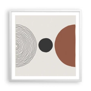 Affisch i vit ram - I fokus - 60x60 cm