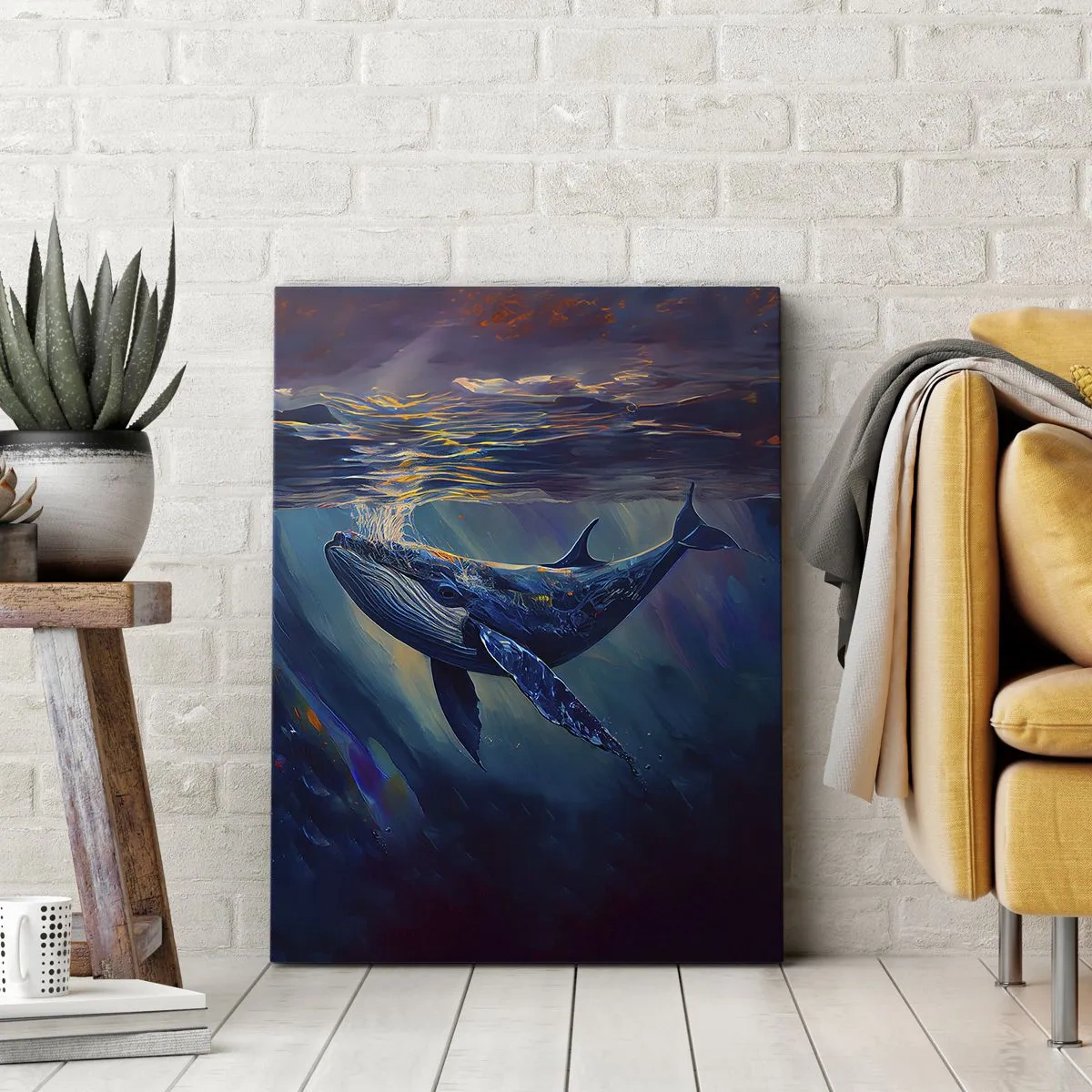 Canvastavla - Bild på duk - Välkommen till min värld - 45x80 cm