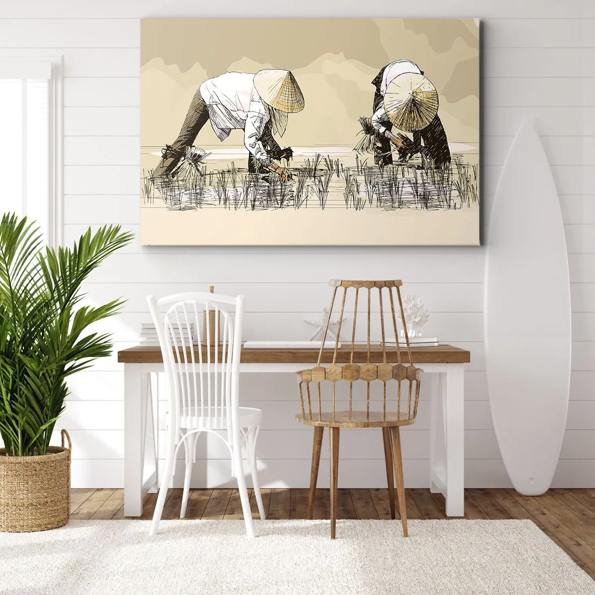 Canvastavla - Bild på duk - Lyckad skörd - 100x70 cm
