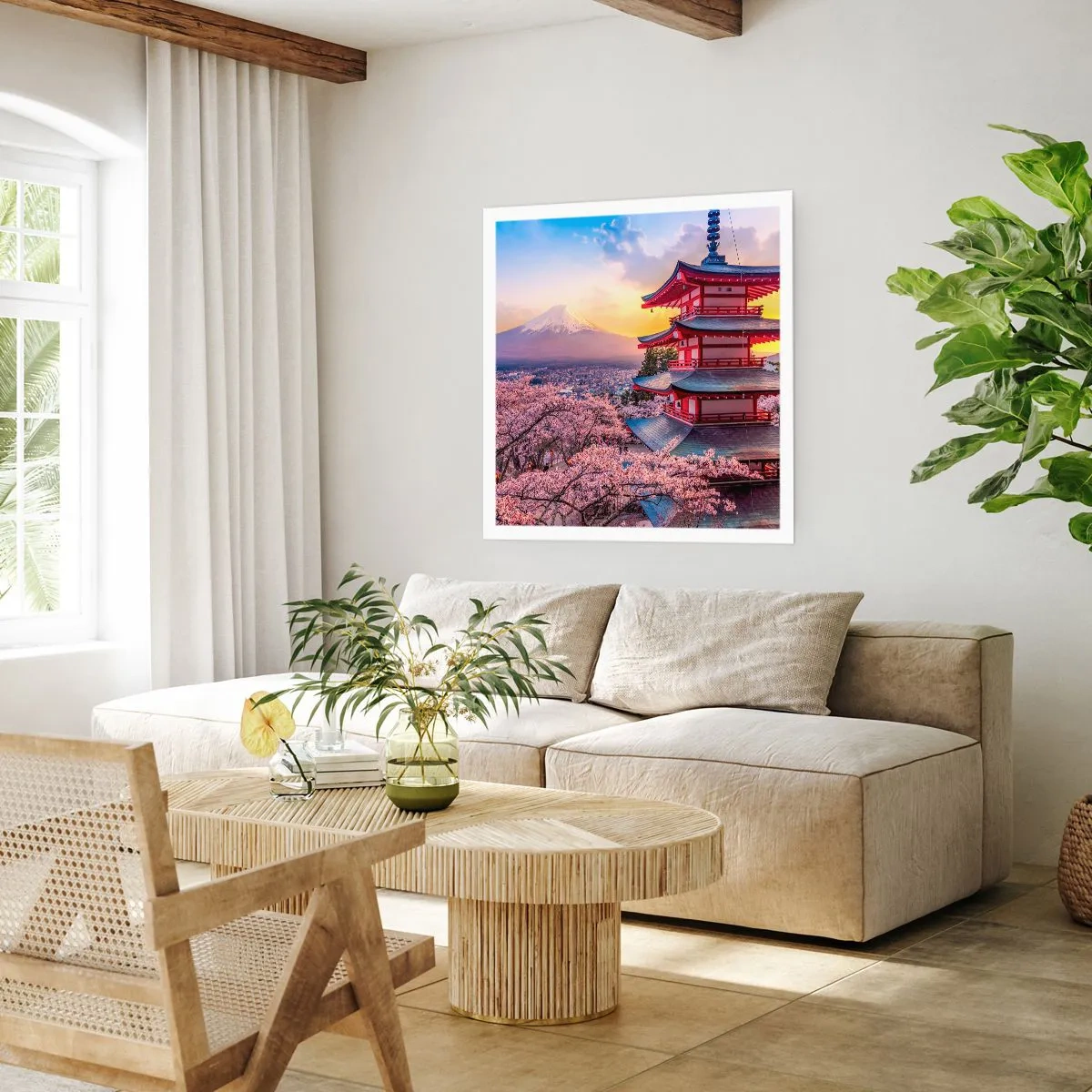 Affisch - Essens av den japanska andan - 60x60 cm