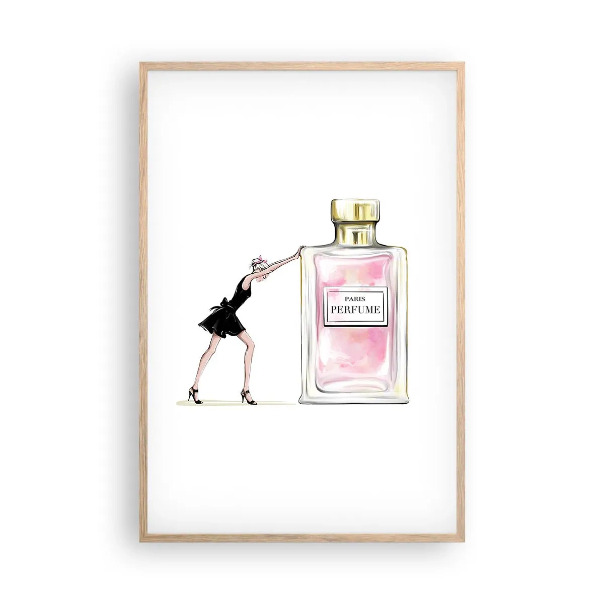 Affisch i ram av ljusek - Kvinnlighetens kärna - 61x91 cm