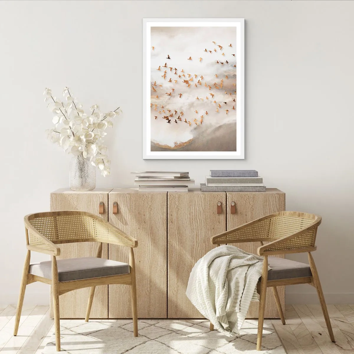 Affisch i vit ram - Det är dags... - 70x100 cm