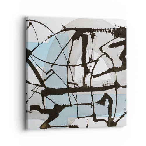 Canvastavla - Bild på duk - Blått trots allt - 30x30 cm