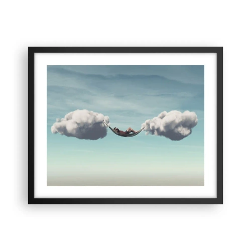 Affisch i svart ram - Stundens salighet - 50x40 cm