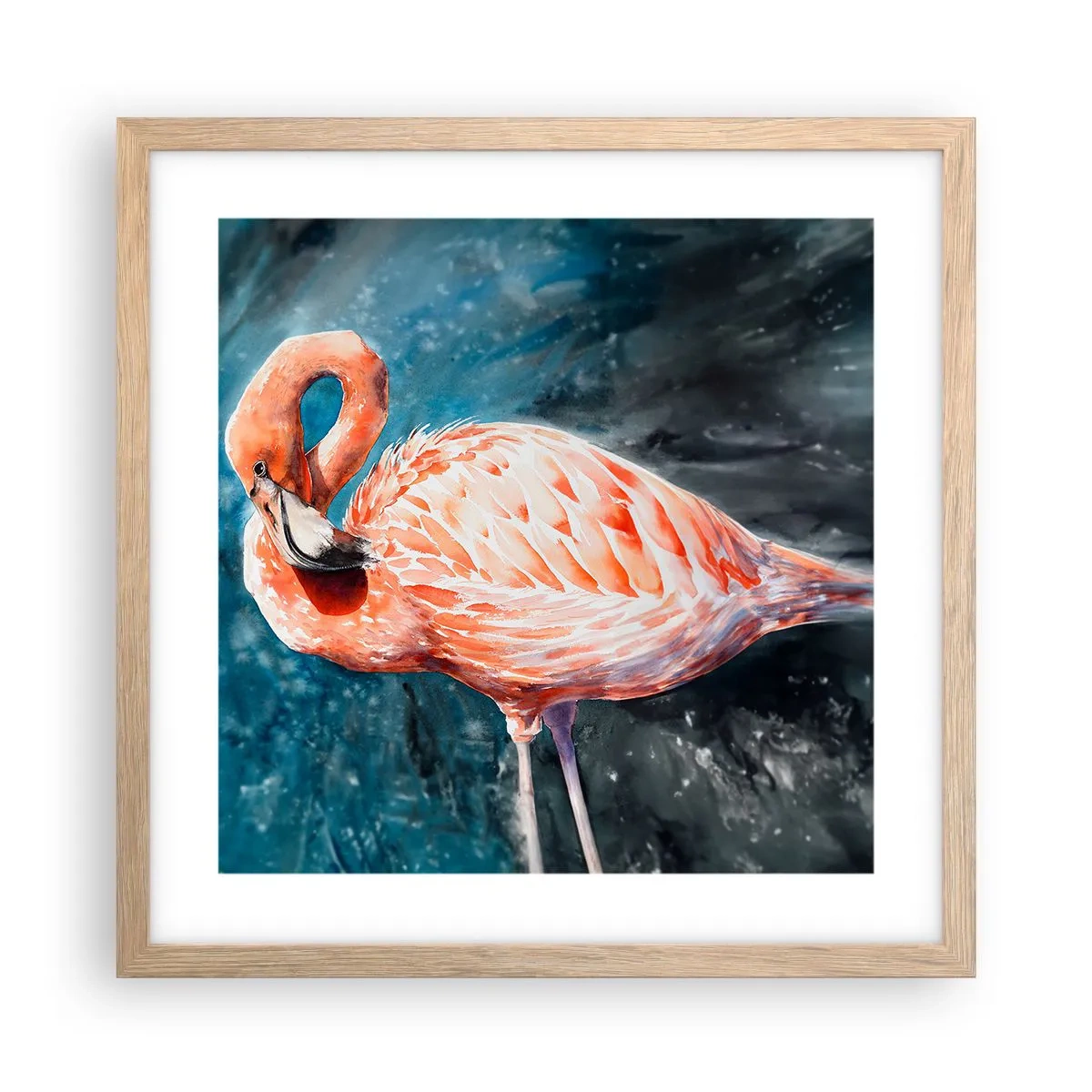 Affisch i ram av ljusek - Dekorativt till sin natur - 40x40 cm