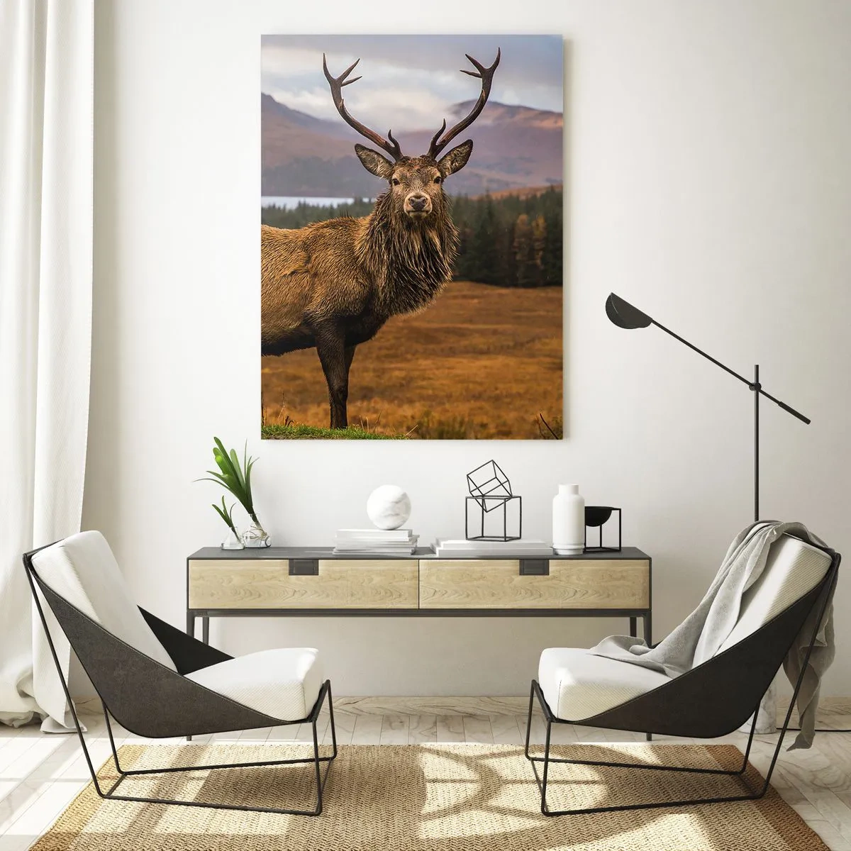 Glastavla - Bild på glas - Naturens majestät - 70x100 cm
