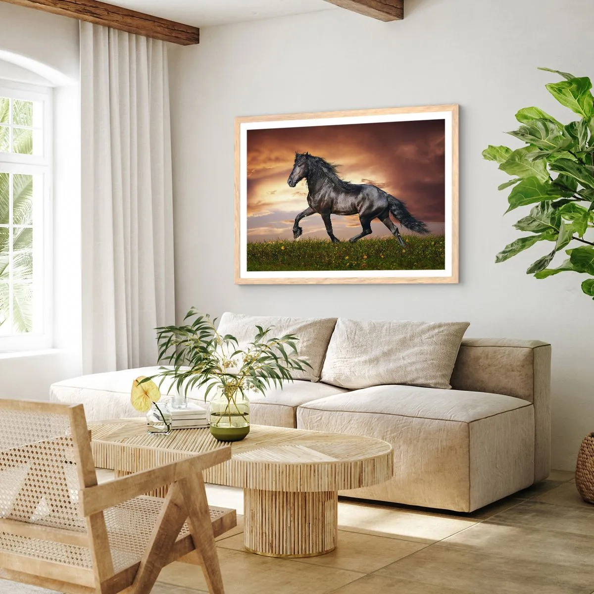 Affisch i ram av ljusek - Svarta prinsen - 100x70 cm