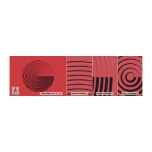 Provbit av fototapet Premium Canvas - Cirkulär rörelse - Minimalism, Hjul, Rader - 100x30 cm