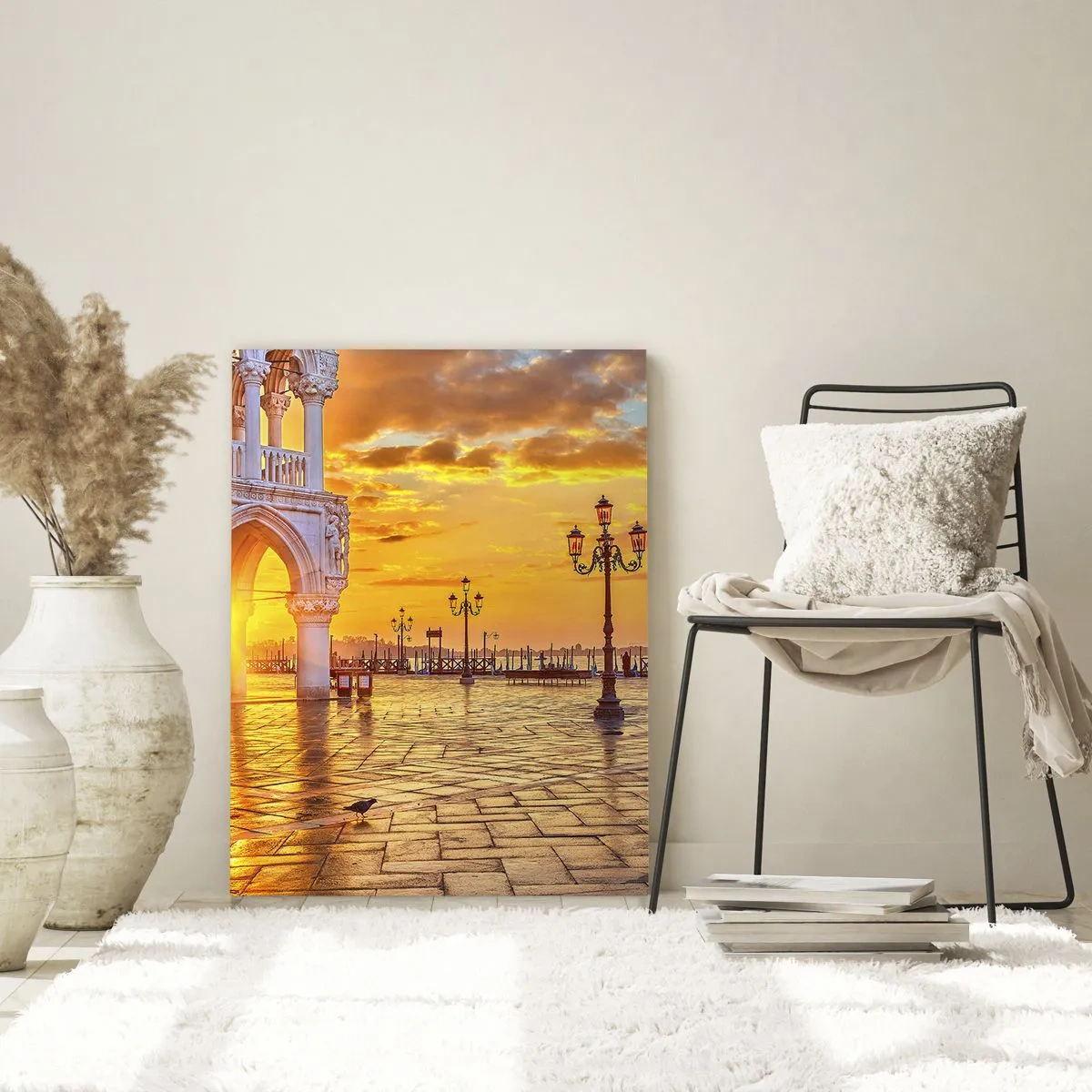 Glastavla - Bild på glas - Var är alla? - 50x70 cm
