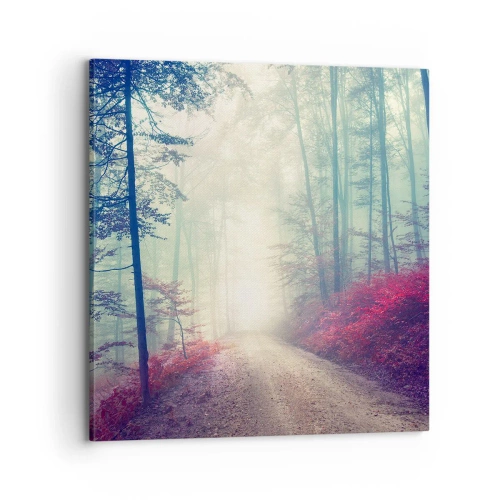 Canvastavla - Bild på duk - Det är bra att gå upp tidigt - 70x70 cm