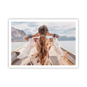 Affisch - På väg mot lycka - 100x70 cm