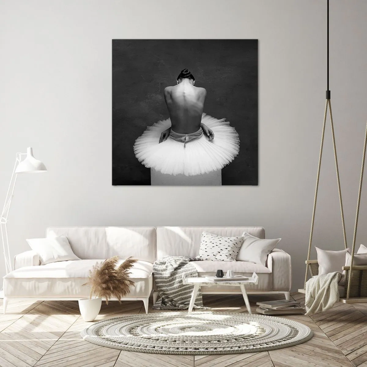 Canvastavla - Bild på duk - Hon blommar ut - 50x50 cm