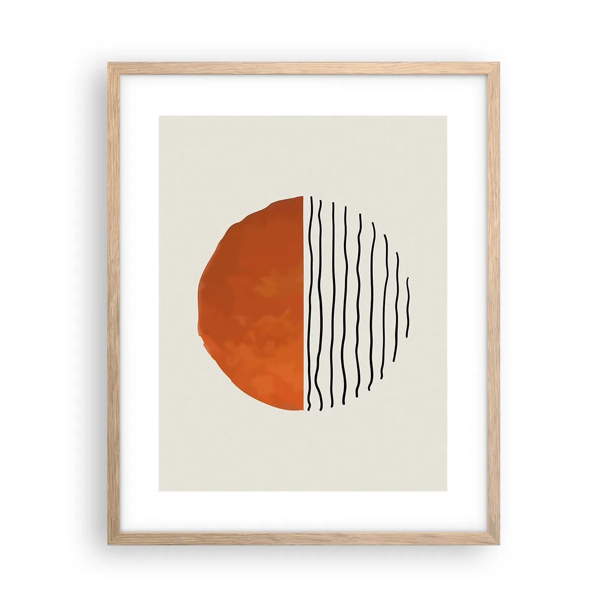 Affisch i ram av ljusek - I japansk stämning - 40x50 cm