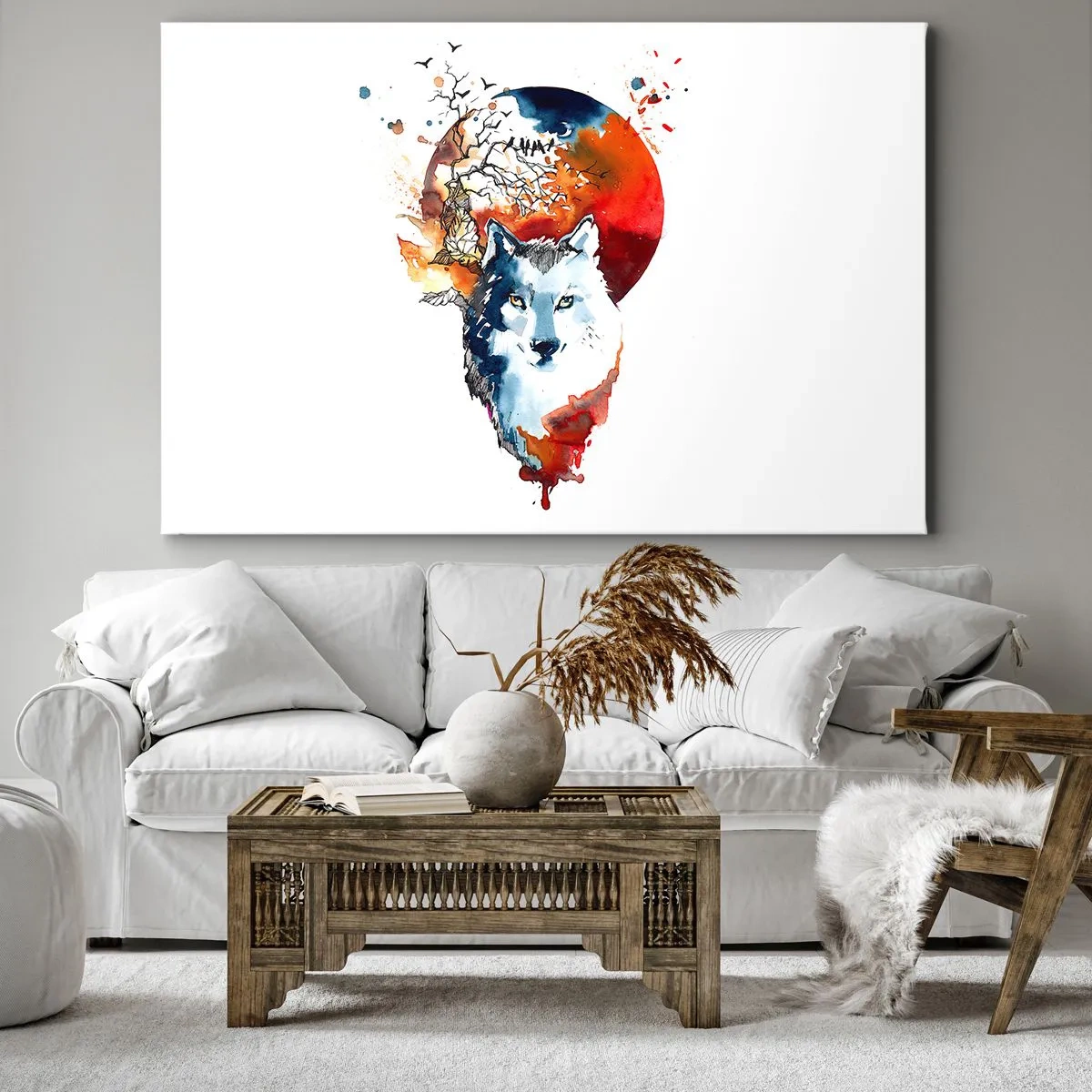 Canvastavla - Bild på duk - Näsa mot näsa med naturen - 100x70 cm