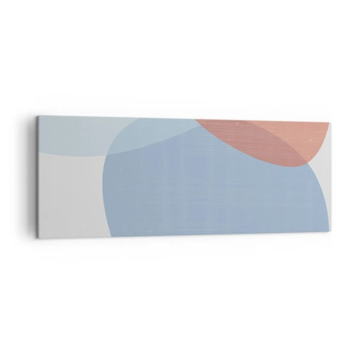 Canvastavla - Bild på duk - Pastellfärgade relationer - 140x50 cm