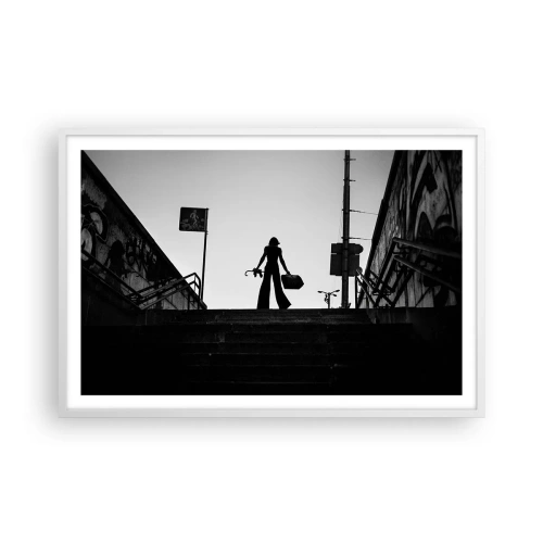 Affisch i vit ram - Stadsvandring - 91x61 cm