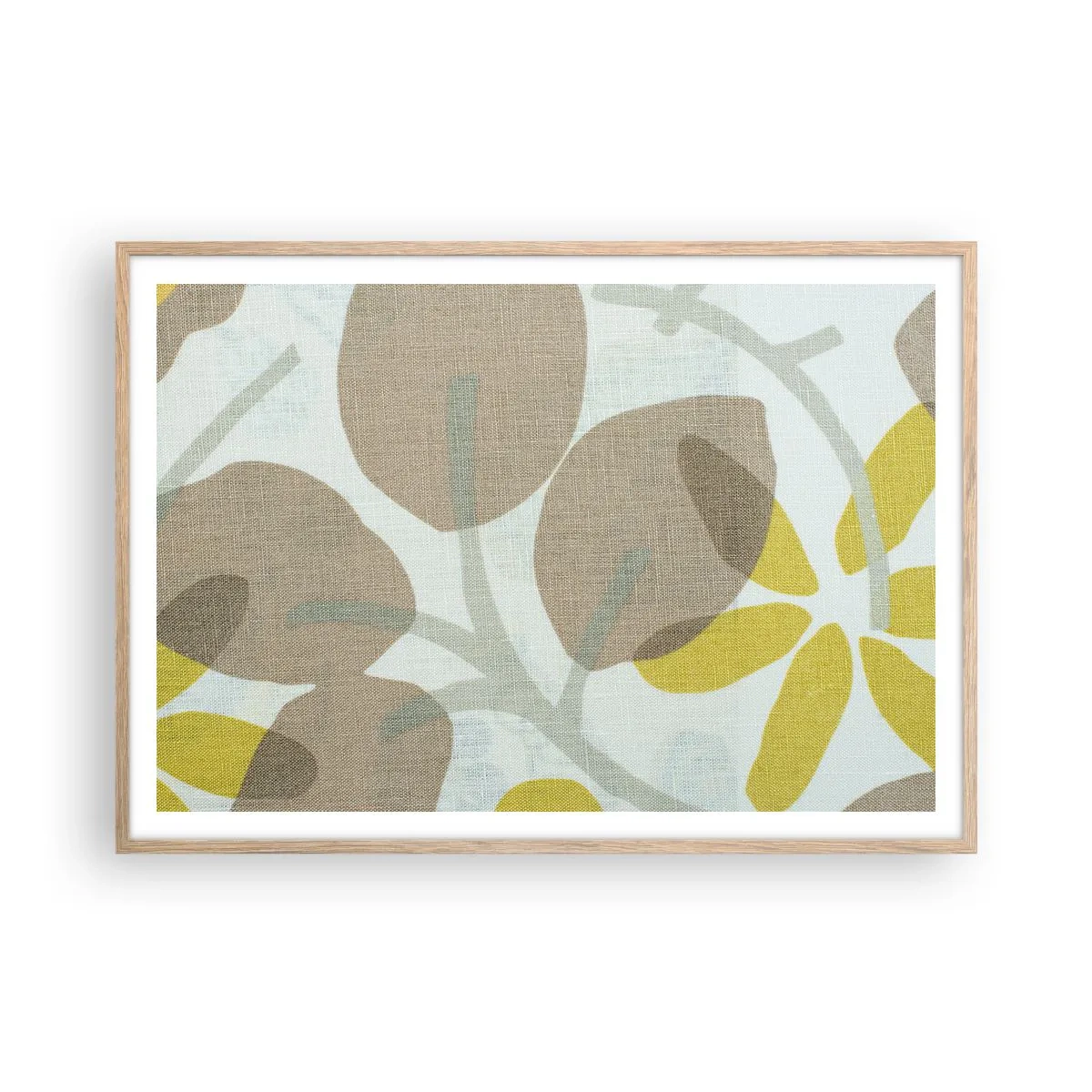Affisch i ram av ljusek - Komposition i solskenet - 100x70 cm