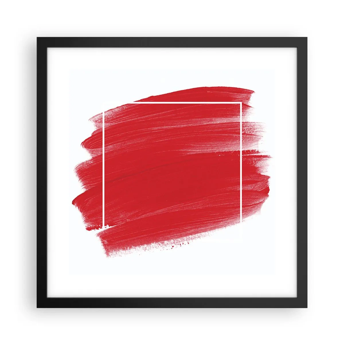 Affisch i svart ram - Utanför ramen - 40x40 cm