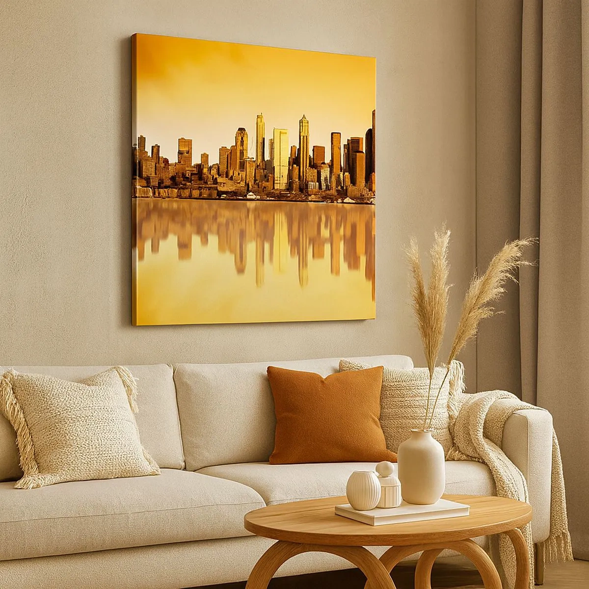 Canvastavla - Bild på duk - Metropolens tystnad - 30x30 cm