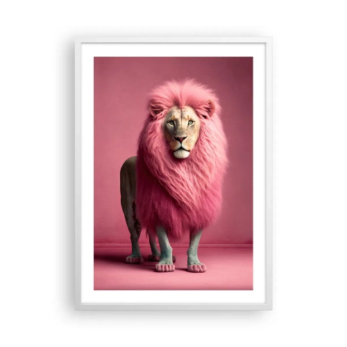 Affisch i vit ram - Och du är inte längre rädd - 50x70 cm