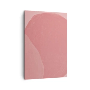 Canvastavla - Bild på duk - Organisk komposition i rosa - 70x100 cm