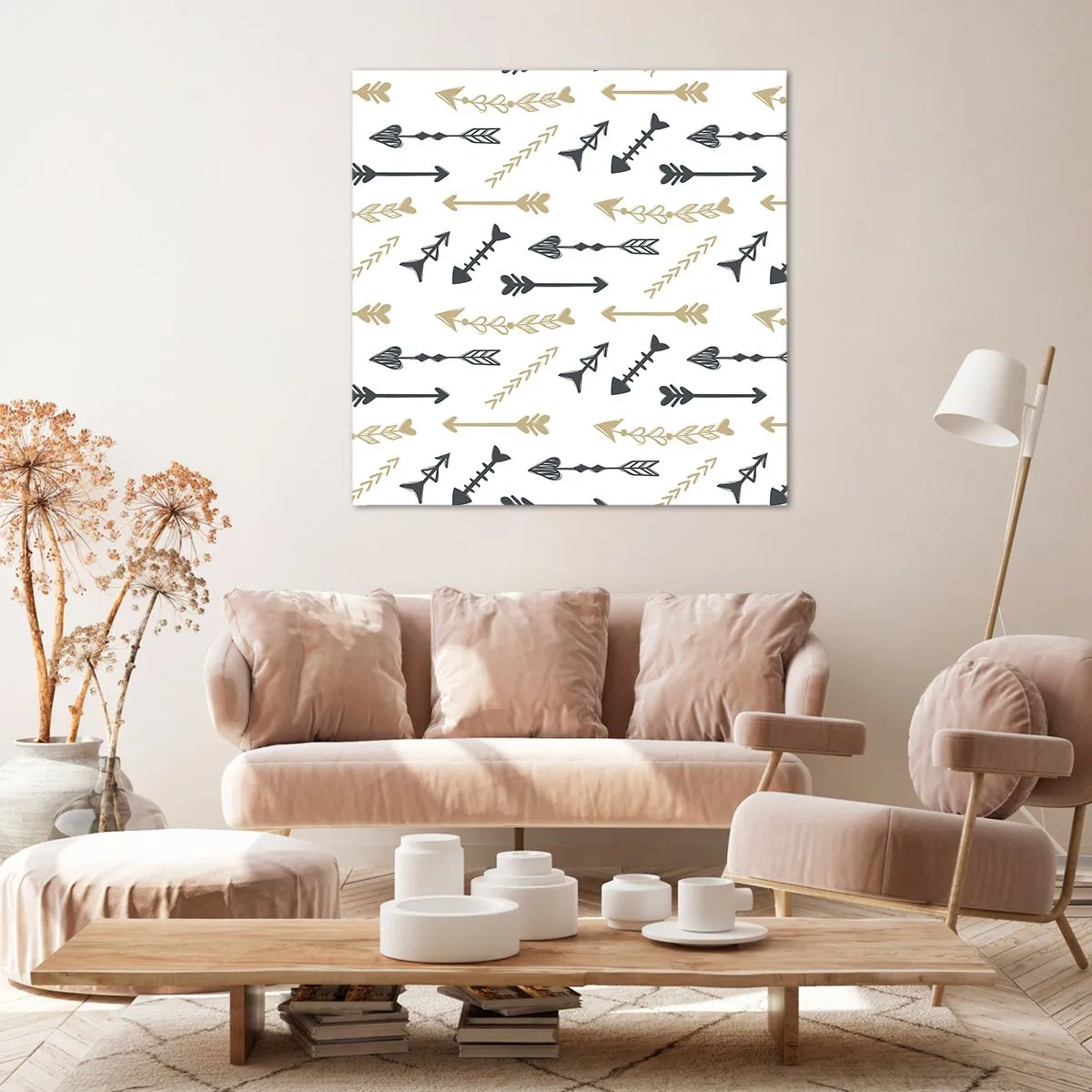 Canvastavla - Bild på duk - Pilbågsskyttens sömn - 40x40 cm