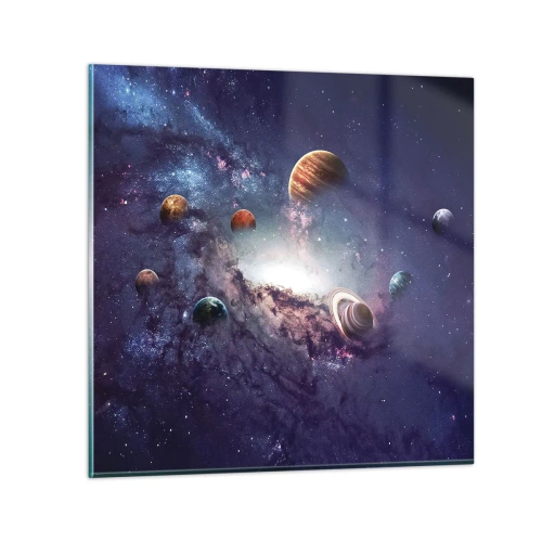 Glastavla - Bild på glas - Sol- och danssystem - 30x30 cm