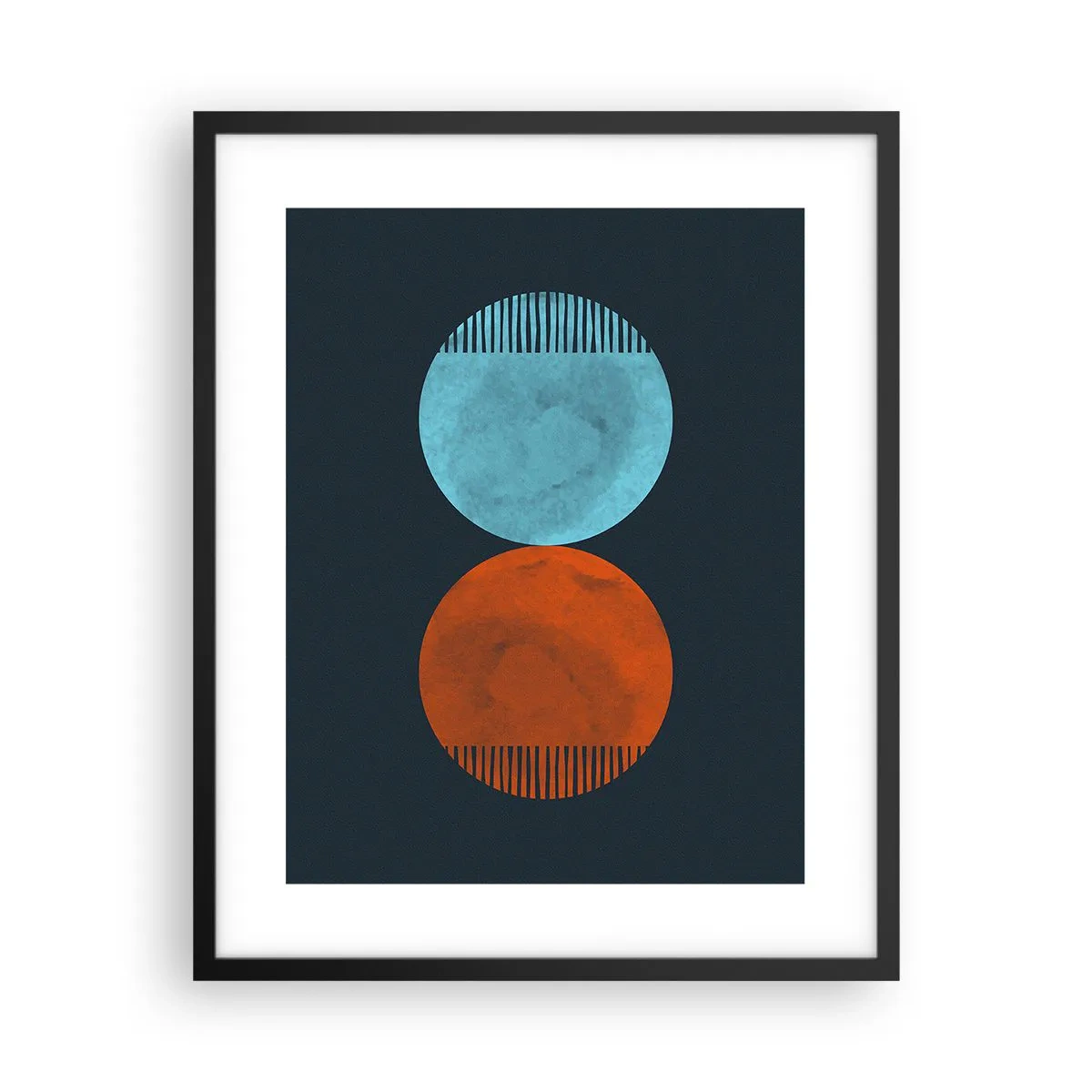 Affisch i svart ram - Endast geometri? - 40x50 cm