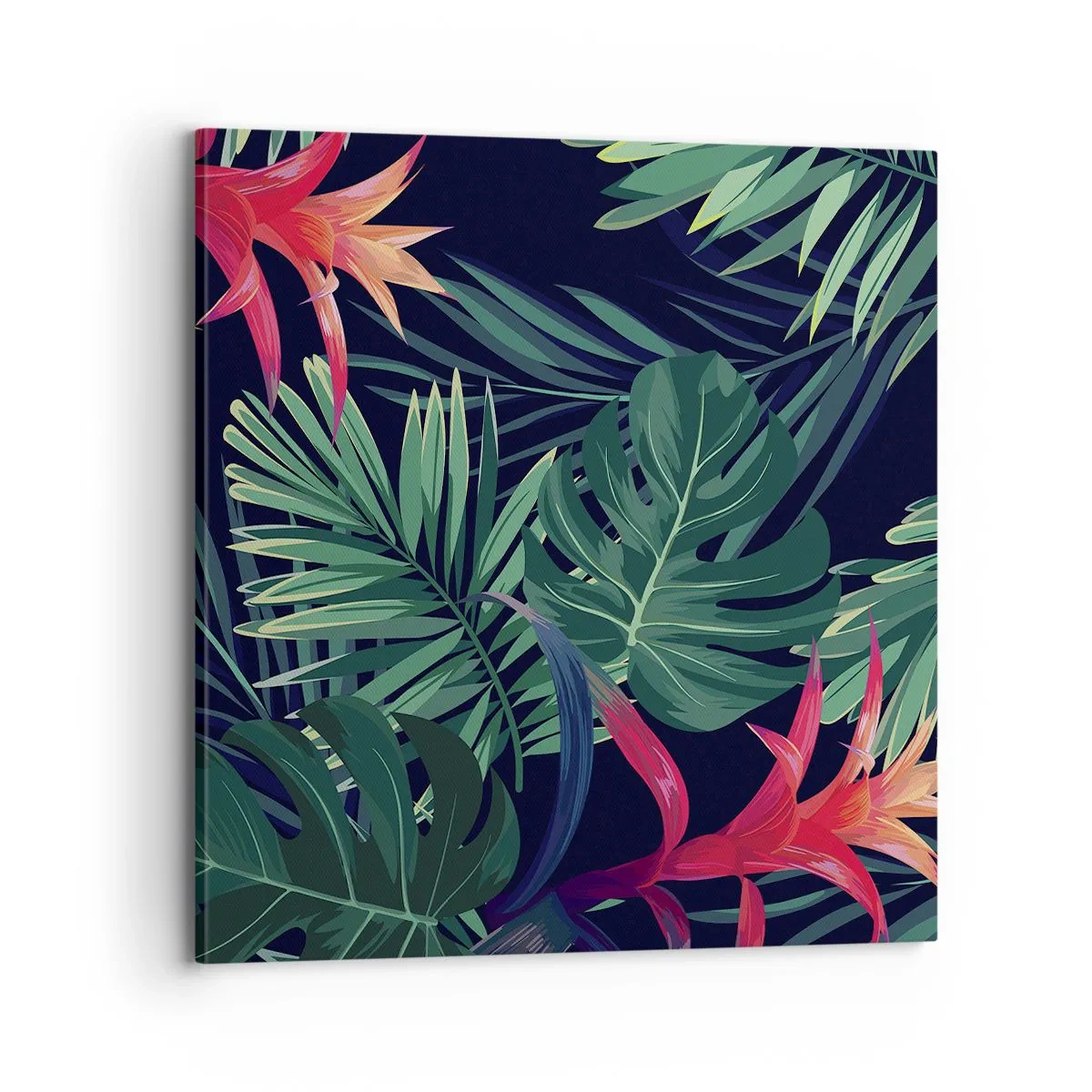 Canvastavla - Bild på duk - Brinna i grönskan - 70x70 cm