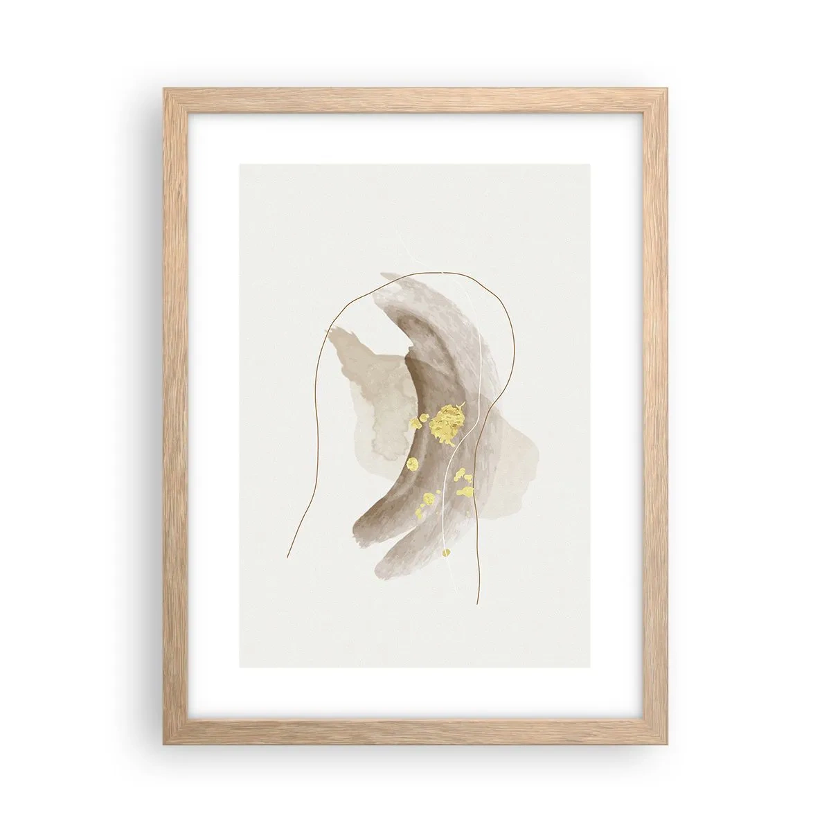 Affisch i ram av ljusek - Träffat i rummet - 30x40 cm