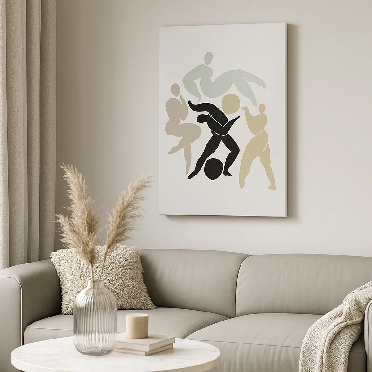 Canvastavla - Bild på duk - Rörelse för hälsa och skönhet - 50x70 cm